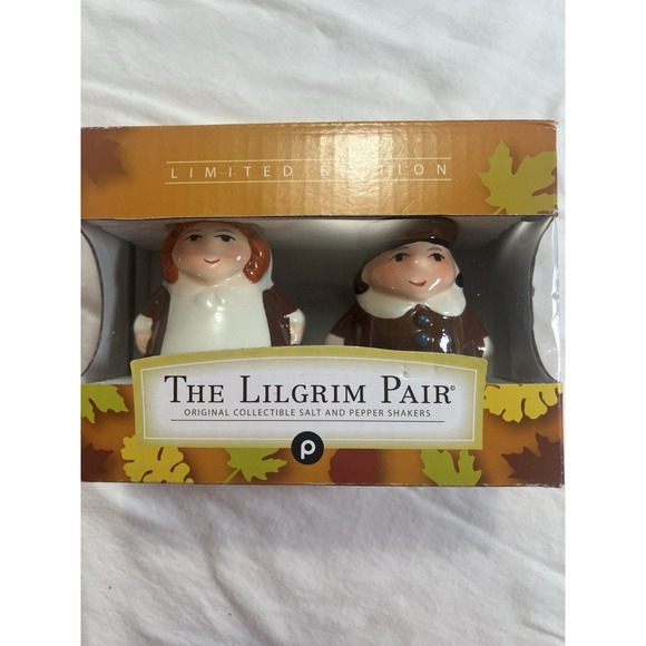 Publix Other - The‎ Lilgrim Pair Salt & Pepper Shakers Publix Limited Edition Thanksgiving NIB